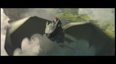 Clip escena de la prueba de vuelo 'Cómo entrenar a tu dragón'