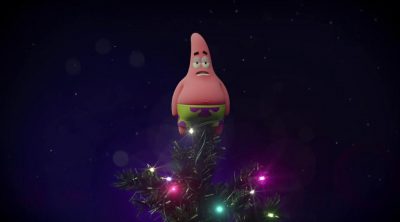Felicitación Navidad 'Bob Esponja: Un héroe fuera del agua'