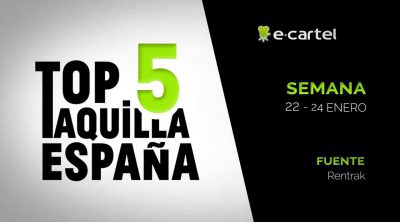Top Taquilla: Lo más visto en España Semana 22-24 Enero